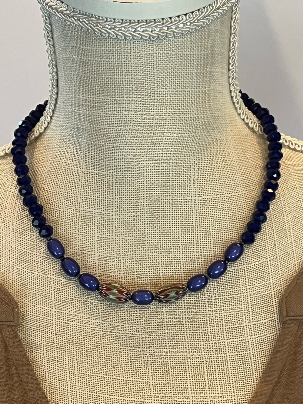 Blue Beaded Necklace